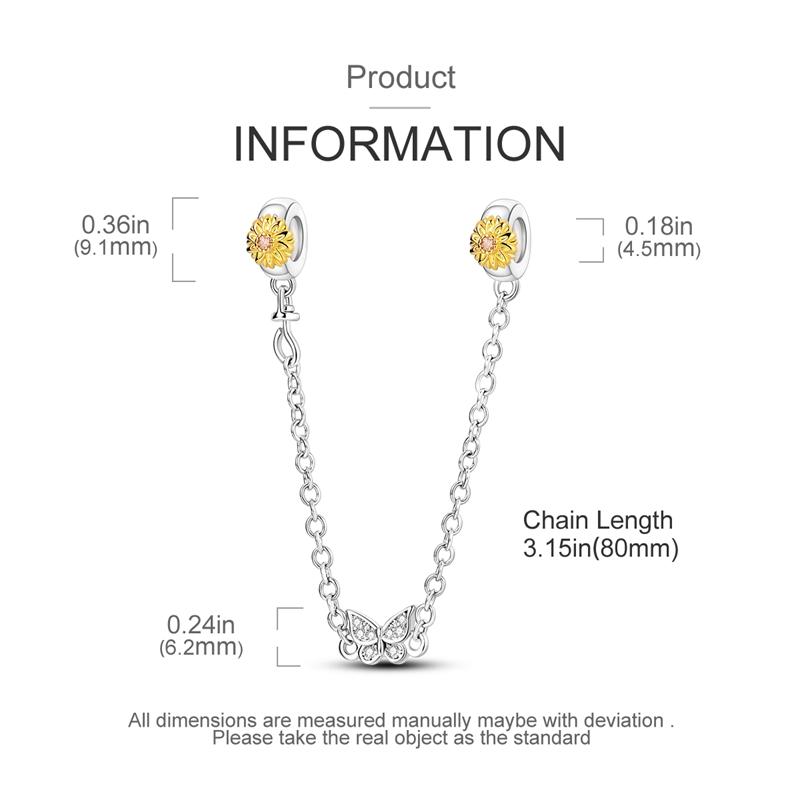 Breloques Compatibles Pour Bracelet DIY Argent 925 Série Jaune Cœur d'Amour Tournesol Lune Chat Breloques Vente Chaude S925 Fabrication de Bijoux DIY