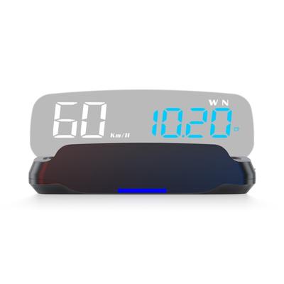 Car HUD Head Up Display with Fatigued Driving Alert KMH MPH Head Up Display Digital Speedometer Windshield Projector