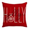 Christmas Pillowcase Pillowcase Christmas Tree Snowflake Element Letter Stripe Print Pillowcase Festive Atmosphere Cushion