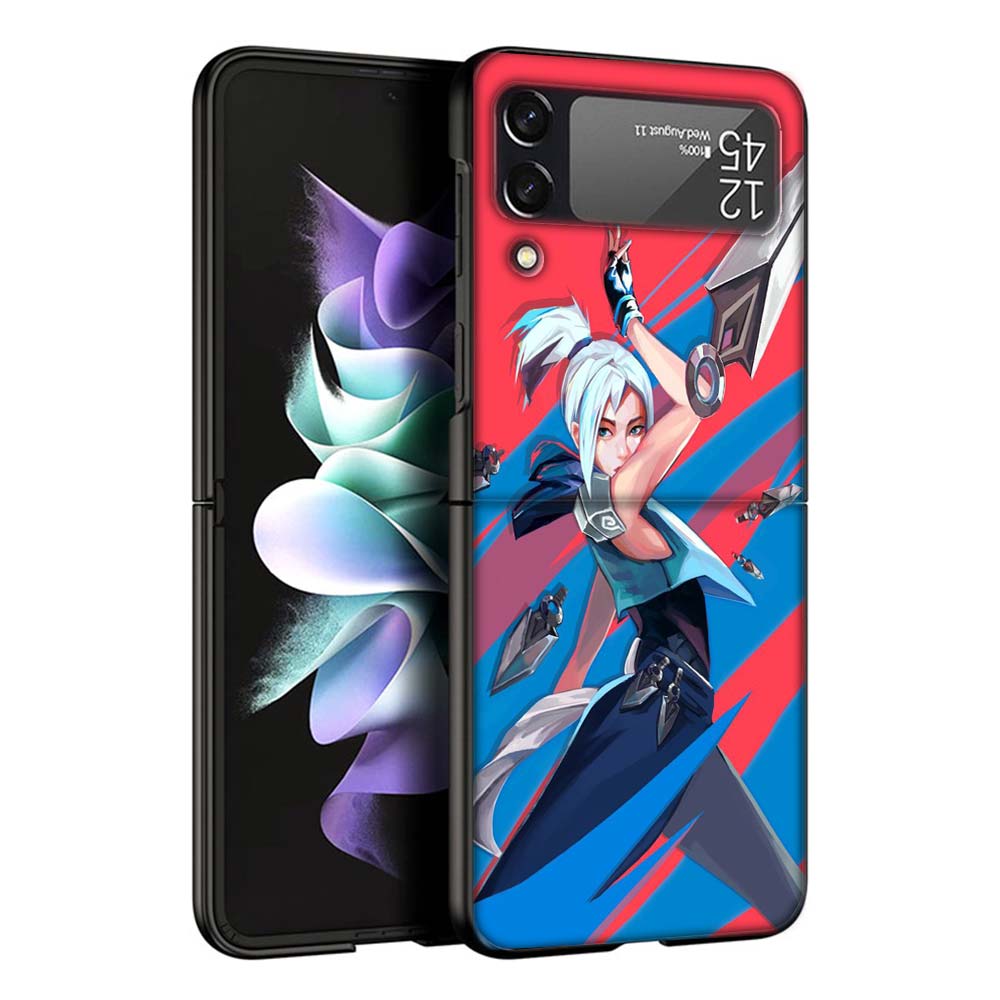 

Valorant Jett Phone Case For Samsung Galaxy Z Flip7 Flip6 5G Flip5 Flip4 Flip3 ZFlip 7 6 3 4 5 Shockproof Back Cover Galaxy Z Fl Samsung Z Flip