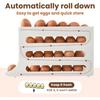 Eggs Refrigerator Holder - Automatic Rolling Refrigerator Egg Organiser, Space Saving Egg Dispenser Holder
