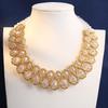 Vintage Choker Necklace Colorful Glasses Stone Necklace Fashion Crystal Necklace  for Women