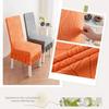 High-elastic Dining Chair Cover Anti-slip Jacquard Stool Slipcover Soft Skirt Edge Integrated Seat Cover for Home Decoration