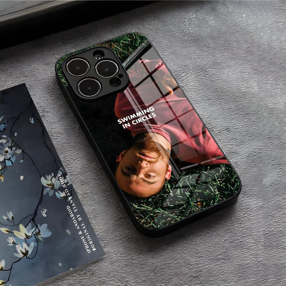 Singer M-Mac Circles Miller Phone Case For IPhone 17 Air 16 E Pro Max 15 14 13 Mini 12 Pro 11 Max Plus Black Glass Cover
