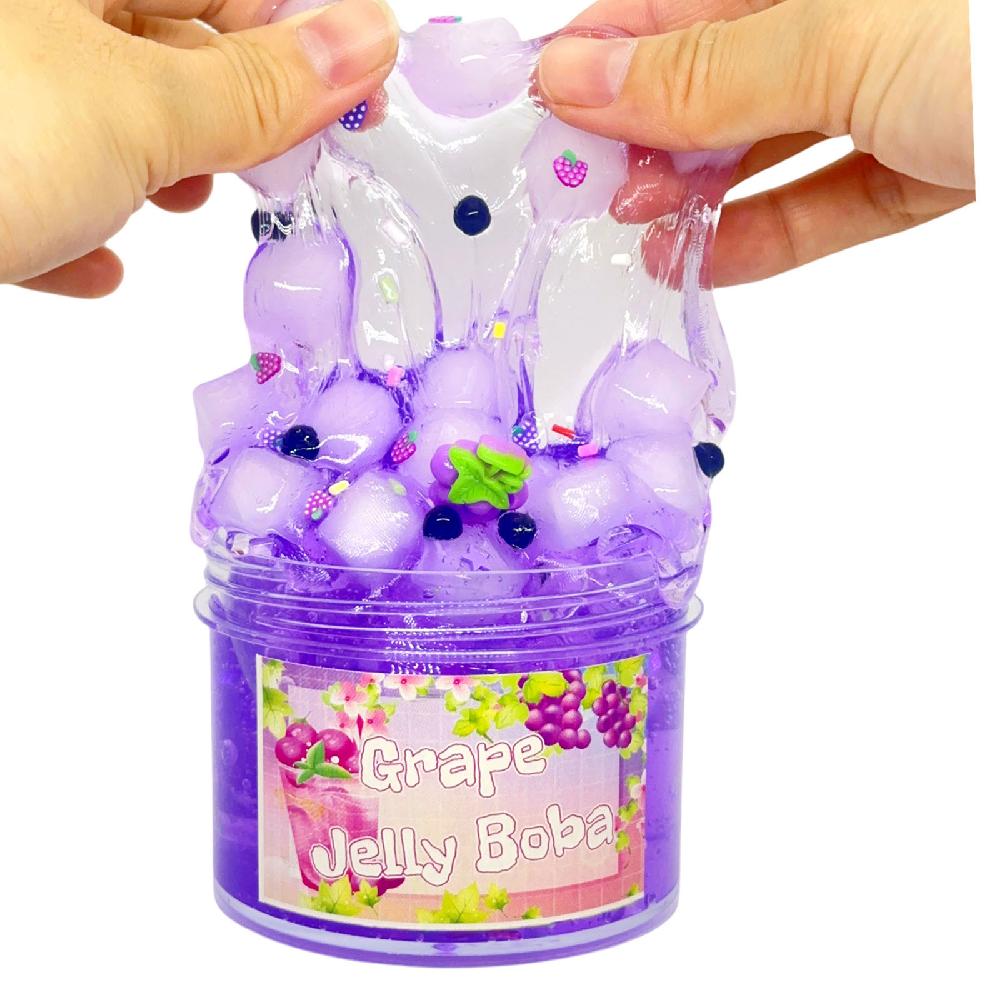 Soft 300ml/70ml Slime Kit Fruit Crunchy Stress Relief Crystal Slime Non-Sticky Glitter Clear Slime Party Favor Gifts