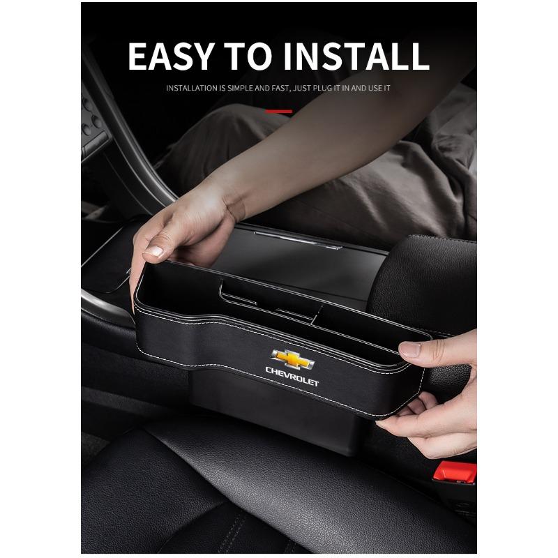 2Pcs Car Seat Organizer Seat Crevice Storage Box Multifunction Goods For Chevrolet Cruze Equinox Captiva Trax Malibu Tahoe Impala Sonic
