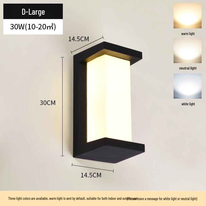 Waterproof LED Wall Light for Outdoor/Indoor Spaces – Ideal for Hallways, Bedrooms, Courtyards, and Staircases