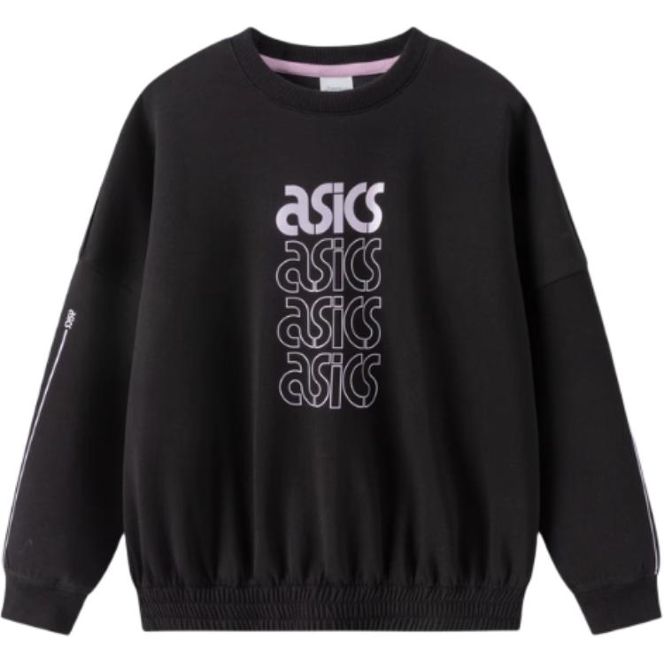 Asics Japanese Trendy Sweatshirt Black Teenagers 333241214046-001 110