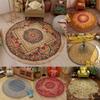 Vintage Bohemian Ethnic Style Circular Printed Carpet Carpets for Living Room Washroom Floor Mat Small Rugs for Bedroom