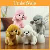 Encantador Peluche de Caniche Mini Llavero de Perro Adorable Muñeco de Cachorro Máquina de Garra Peluche