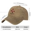Knights Templar Multicolor Hat Peaked Women's Cap Templar DEUS VULT Personalized Visor Protection Hats