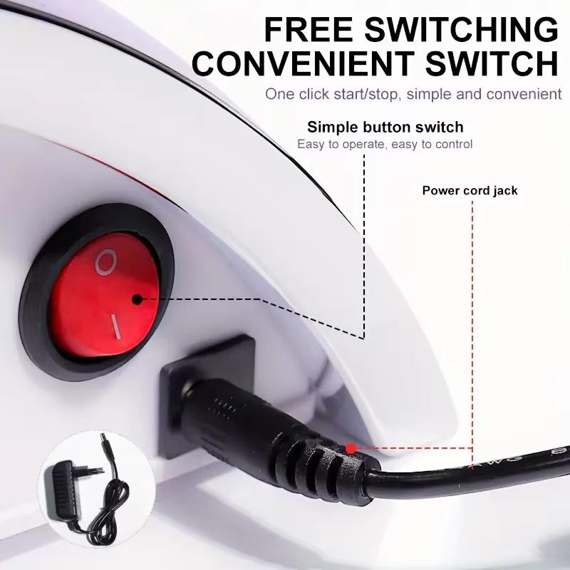 Professional Nail Vacuum Cleaner Nail Salon Dust Mat Low Noise U-Shaped Nail Dust Collector Nail Supplies Plus 2 Dust Bags