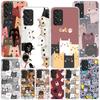 Cartoon Cute Cats Background Phnoe Case for Samsung Galaxy A17 A37 A57 A16 A26 A36 A56 A15 A14 A13 A55 A54 A53 A35 A34 A33 A25 A