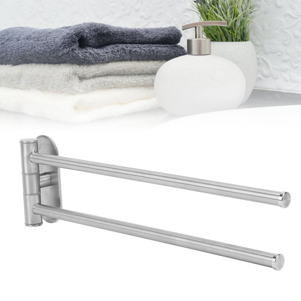 Brushed Finish Swivel Towel Bar 304 Stainless Steel Swivel Towel Rack Towel Holder Home Hotel