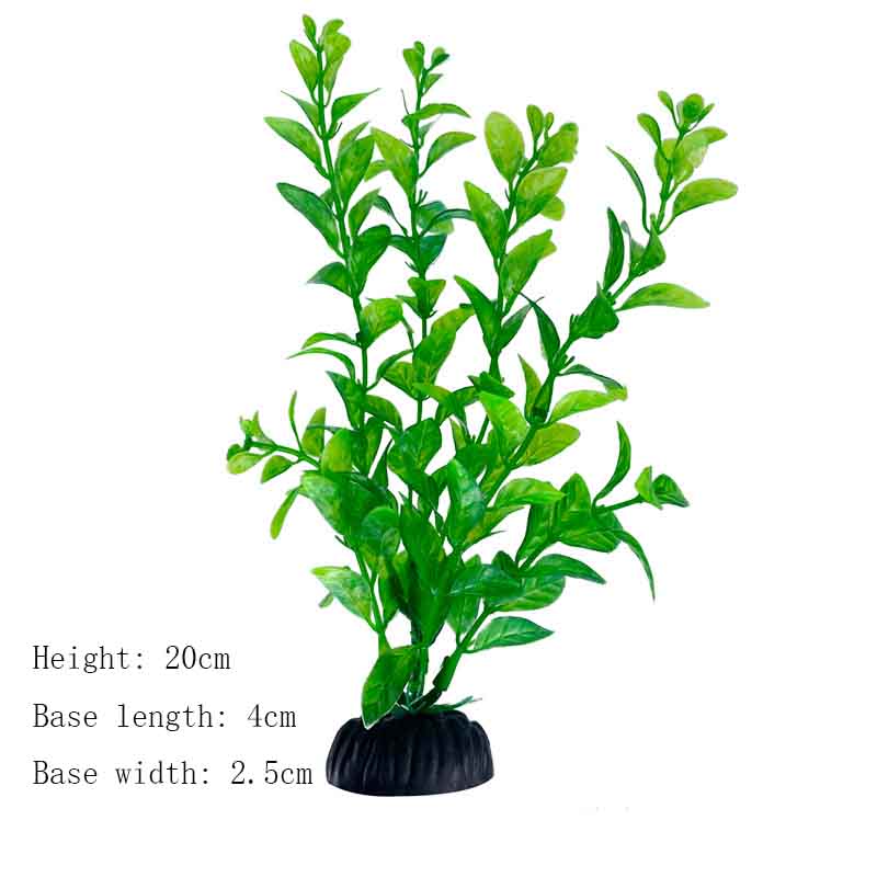 Plantas Artificiais Subaquáticas de Plástico Aquário Tanque de Peixes Aquático Arbusto Falso Grama Aquática Verde Decoração de Simulação de Visualização