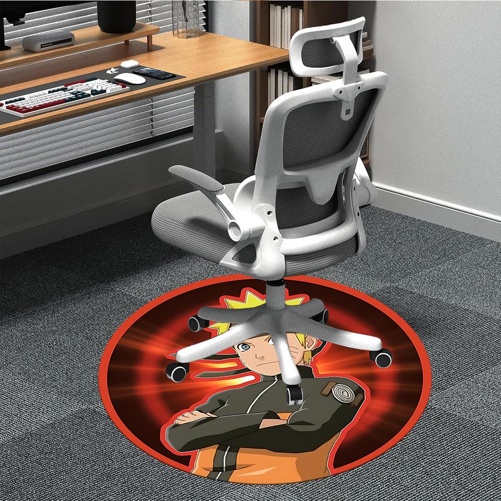 

1PC Naruto Office Round Rug, Non-slip, Soft and Durable Office Rug for Interior Decoration, Perfect for Office, Beautiful Decoration 80cm