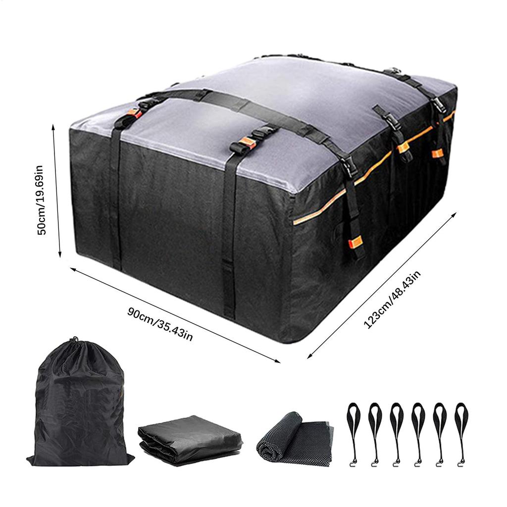 Car Roof Bag Waterproof Luggage Storage Roof Bag Cargo Carrier For SUV Truck Vehicle Travel Camping Road Trip Adventure Family