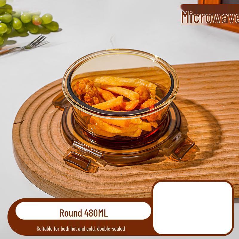 

Ru Han Amber Glass Sealed Food Storage Containers