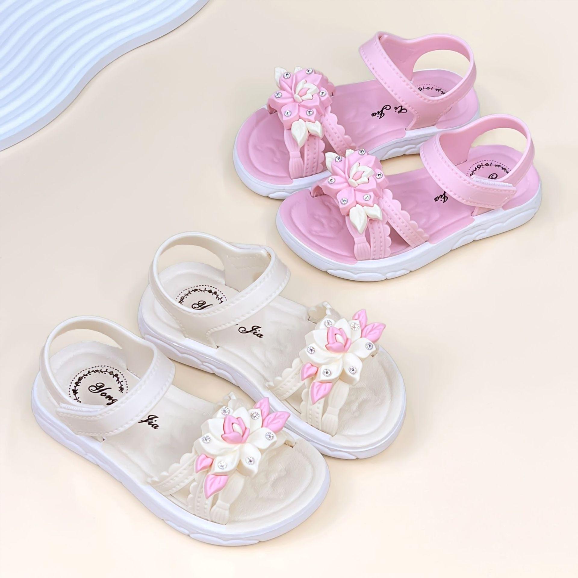 

Summer new model girls baby shoes, soft-soled infant and toddler shoes with buckle, non-slip walking sandals 16-20Code（No free shipp