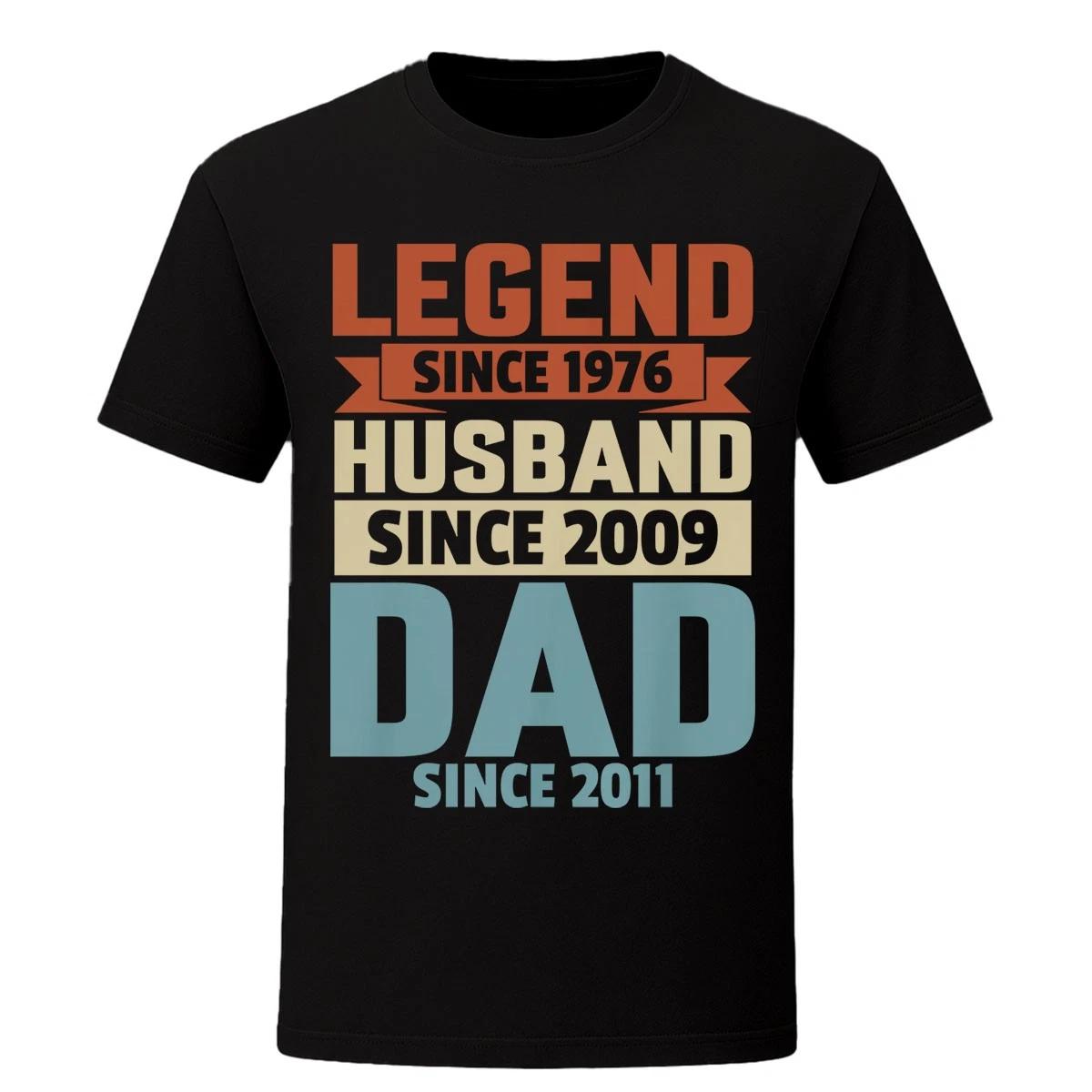 

Personalised Legend Since T shirt Custom Dad Husband Fathers Day Gift Mens Tee S