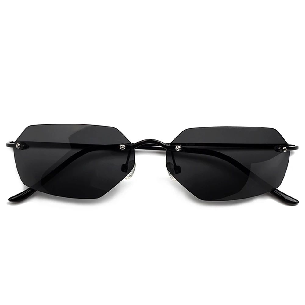 Cool The Matrix Neo Style Polarized titanium Sunglasses Ultralight Rimless Men Driving Brand Design Sun Glasses Oculos De So
