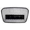 RS6 Style Honeycomb Front Bumper Grille Grill Fit A6 C7 S6 2012-2015