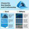 Large 2-3 person family compact and durable portable pop-up beach tent, including 6 ground stakes for fixing. Comes with a stora