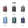 Large Capacity Lightweight Suitcase with Combination Lock & Silent Wheels, ABS+PC Material, All-Aluminum Drawbar for Simple Travel
