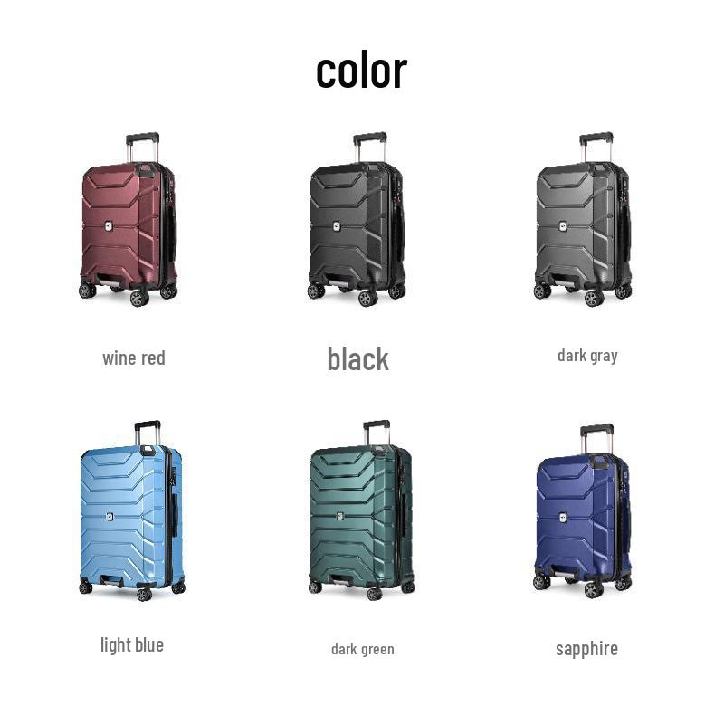 Large Capacity Lightweight Suitcase with Combination Lock & Silent Wheels, ABS+PC Material, All-Aluminum Drawbar for Simple Travel