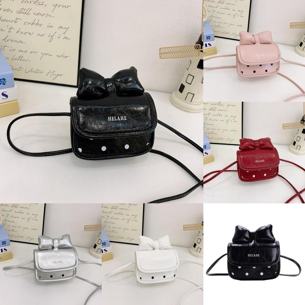 Shoulder Kid Fashion Crossbody Bag With Featuring Polka Dot Prints And Bow Decor