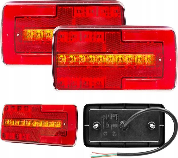Zestaw Lamp Tylnych Zespolonych Led 12/24V Odblask