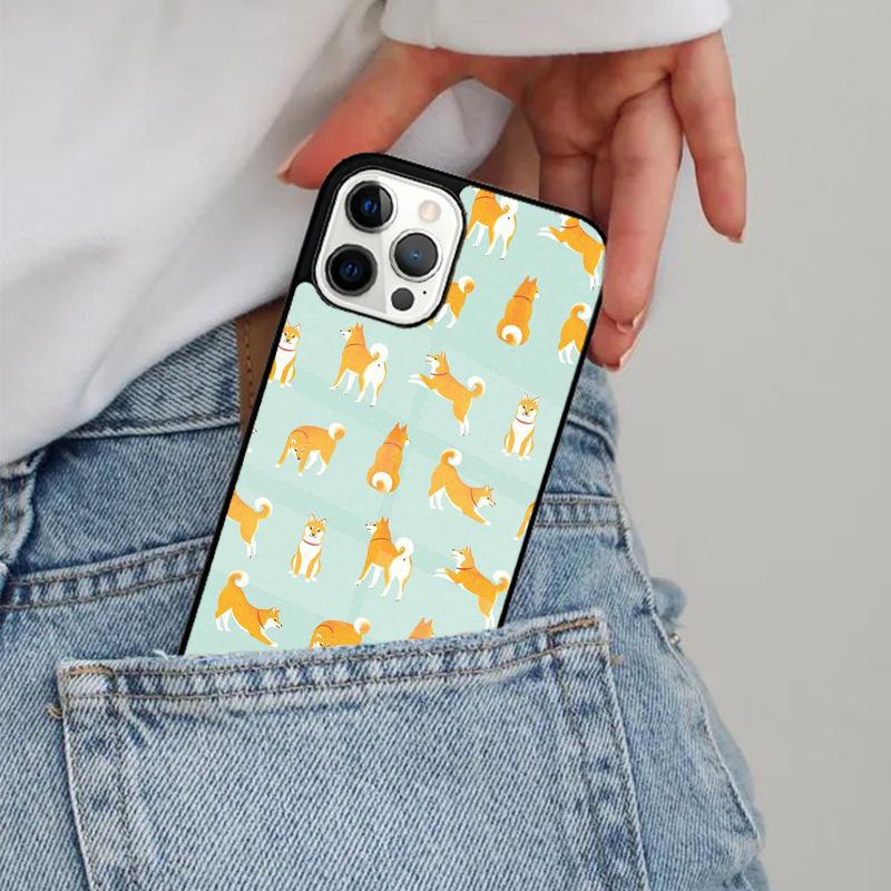 Shiba Inu Cute Cartoon Art Phone Case Magesafe Magnetic Wireless Cover For iPhone 17 Air 16 16e 11 12 13 14 15 Pro Max Plus