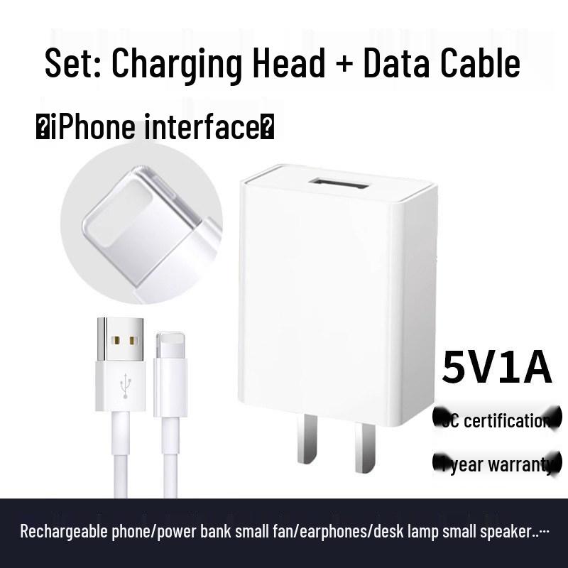 Universal 5V2A/5V1A Fast Charger Head for Android, Type-C USB Plug