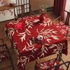 Square Tablecloth Red Festive Atmosphere Old-Fashioned Eight Immortals Table Mahjong Table Dining Table Decorative Tablecloth
