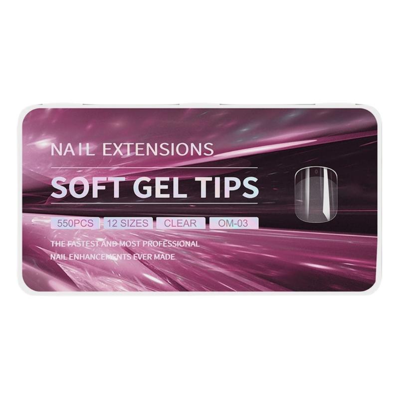 Gel Nail Tips Pre filed Almond/Stilettos/Square/Coffin Nail Tips Full Cover Nail Tips Press On Nail Artificial Fake Nail