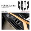 For Lexus ES ES200 ES250 ES300h ES350 2018- 2024 2025 Top Suede Sticker Window Switch Lifter Panel Car Interior Accessories
