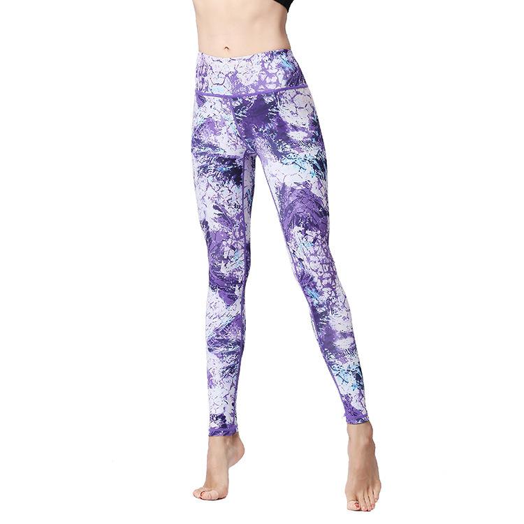 Bedruckte Yoga-Leggings für Damen - High-Waist, Po-Hebend, Hohe Dehnbarkeit, Atmungsaktive Fitness-Tights