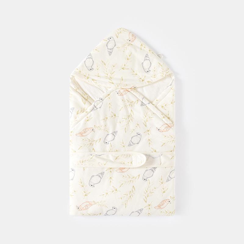 Newborn Pure Cotton Swaddle Blanket - 60g Lightweight Baby Quilt for Spring & Autumn