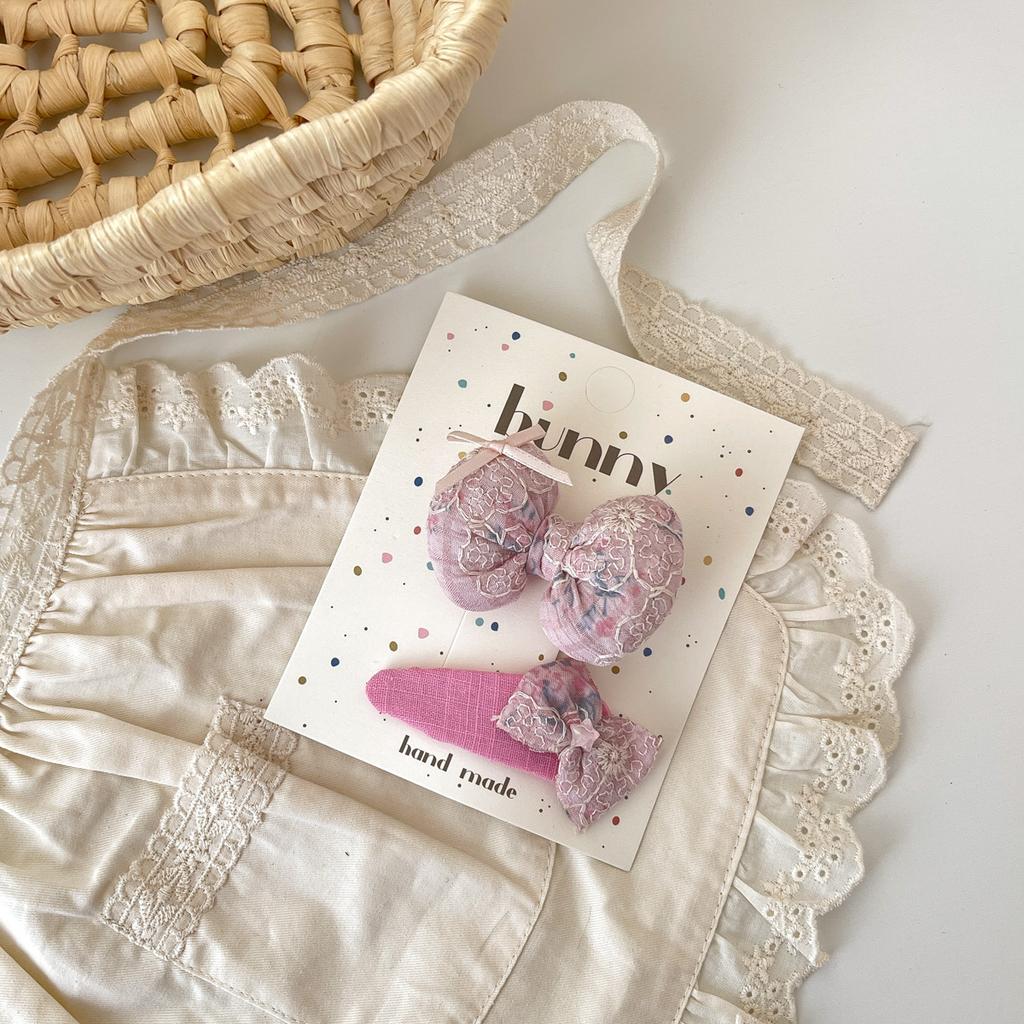 Cute Children Hair Pins Matte Cartoon Fruit Plant Fabric Embroidery BB Hair Clips for Girl Korea Simple Fashion Hair Accessories