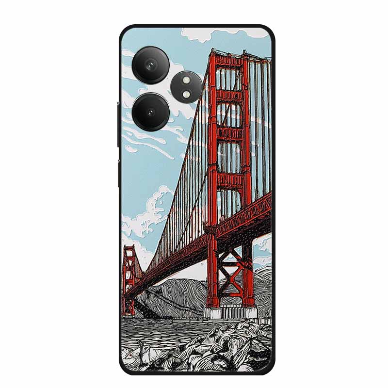 3D Emboss Case For Realme GT Neo6 Neo 6 SE 6SE Phone Case Flowers Silicone Soft Coque For Realme GT 6 T 6T Back Cover Case Funda