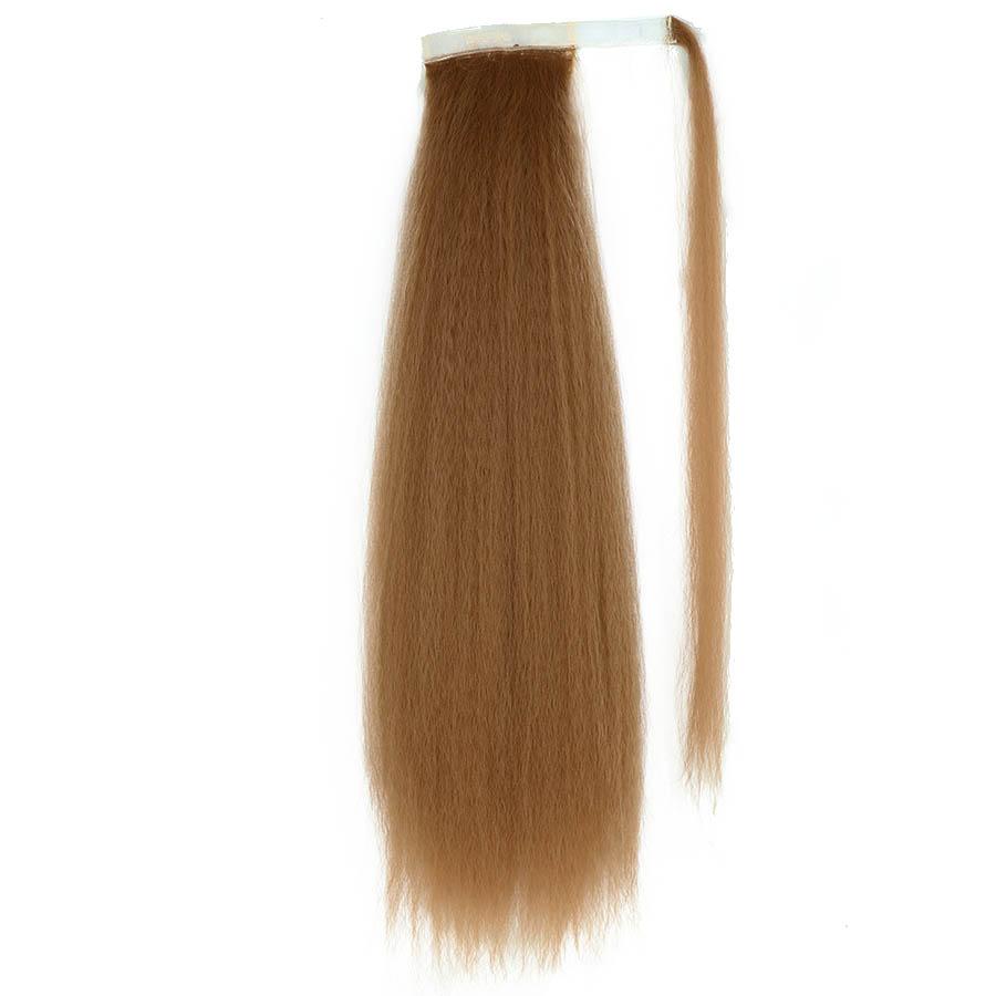 MISS WIIG Long Afro Kinky Curly Ponytail Synthetic Hair Pieces Natural Drawstring Ponytail Hair Extensions False Hair Pieces