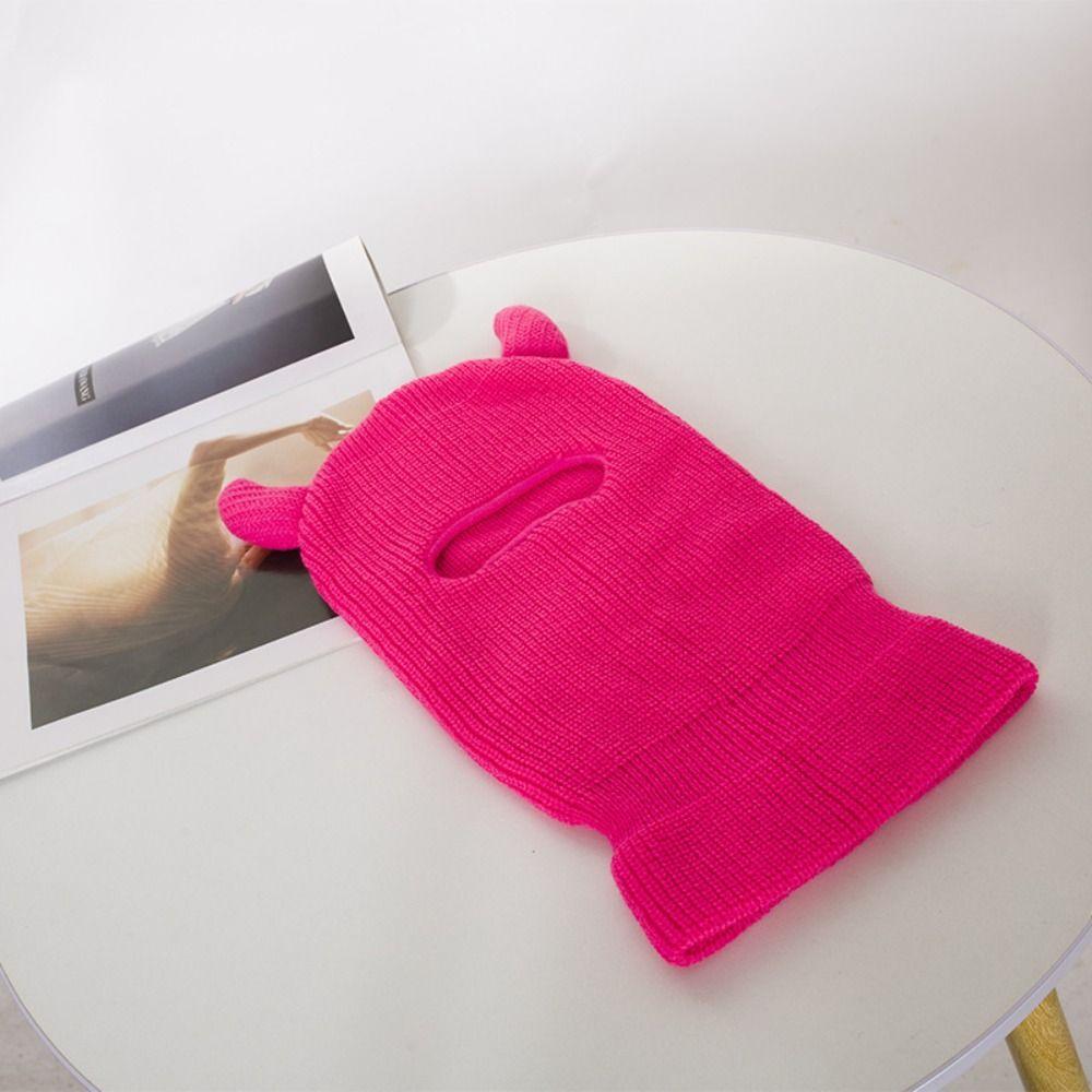 Single Hole Full Face Ski Mask Pullover Hat Halloween Cotton Hat  Outdoor Hip Hop