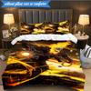 3PCS Rider On Fire Bedding Set,Including 1pc Duvet Cover And 2pcs Pillowcases Perfect for Bedroom, Dormitory, Fan Christmas gift