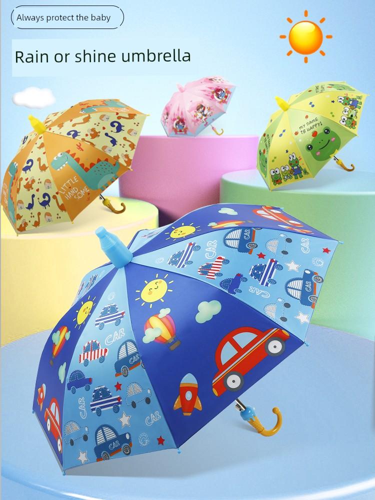 Children's Umbrellas for Boys and Girls, Kindergarten Kids, Babies, Elementary School Students, Special Automatic Cartoon Sunshade Umbrellas for