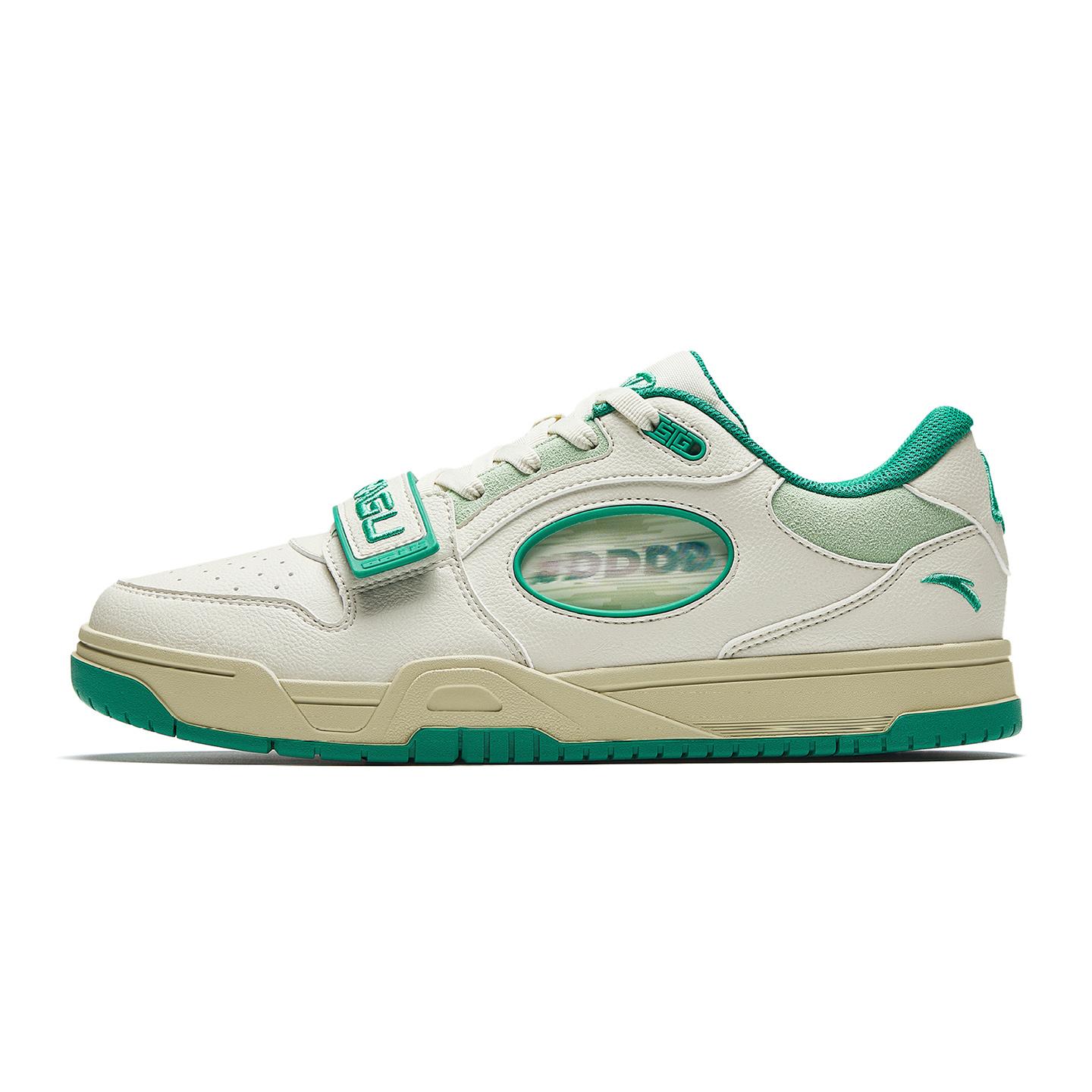 Anta Stg Di Vincenzo Player Pe Retro Culture Height Increasing Wear Resistant Low Top Sneakers Men Sneakers Gray Green 912621812-3 39