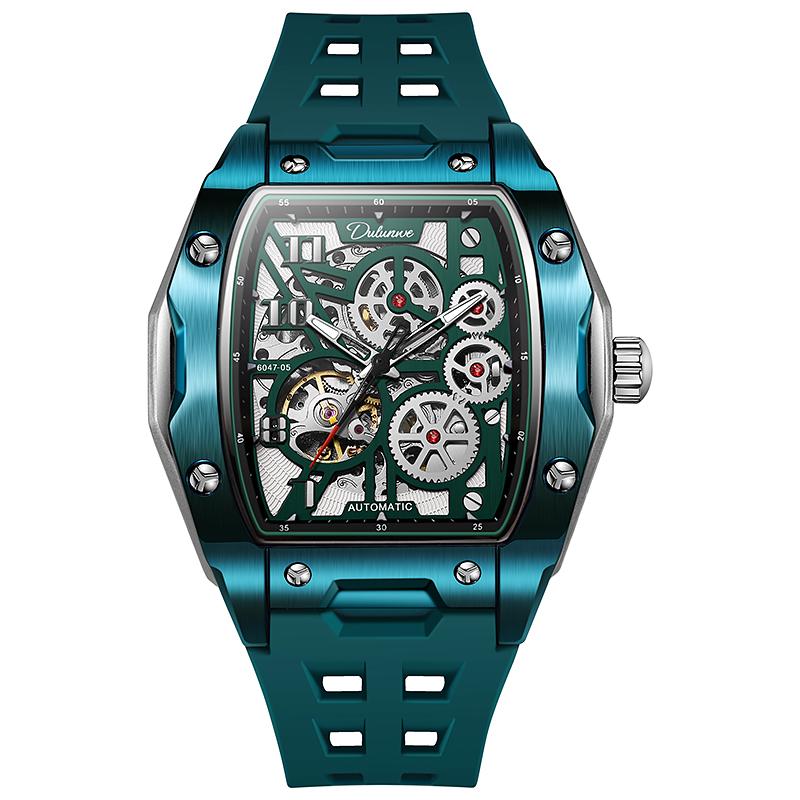 Top Luxury Luminous Skeleton Tourbillon Mechanical Sports Watch Men's Waterproof Automatic Wristwatch Steel Case Relogio