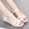 Summer Fashionable Women Flats Sandals Buckle Round Toe Woman Casual Shoes Beach Lightweight Breathable Walking Shoes Sandalias