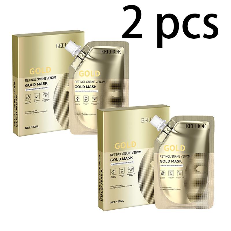 

EELHOE Ретиноловая маска с золотом и змеиным ядом Очищение кожи Сужение пор Осветление Омоложение Увлажняющая маска