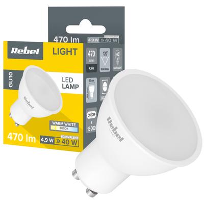 LED Lamp Bulb 5W GU10 3000K 230V Rebel