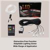Car LED Light Strip Automotive Atmosphere Light 26.25ft 1-6 APP Control Ambient Lighting Car Sound Control Interior LED Strip